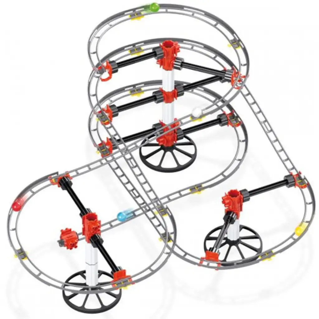 Quercetti: Achterbahn Kugelbahn Grundset 94-teilig kép 3