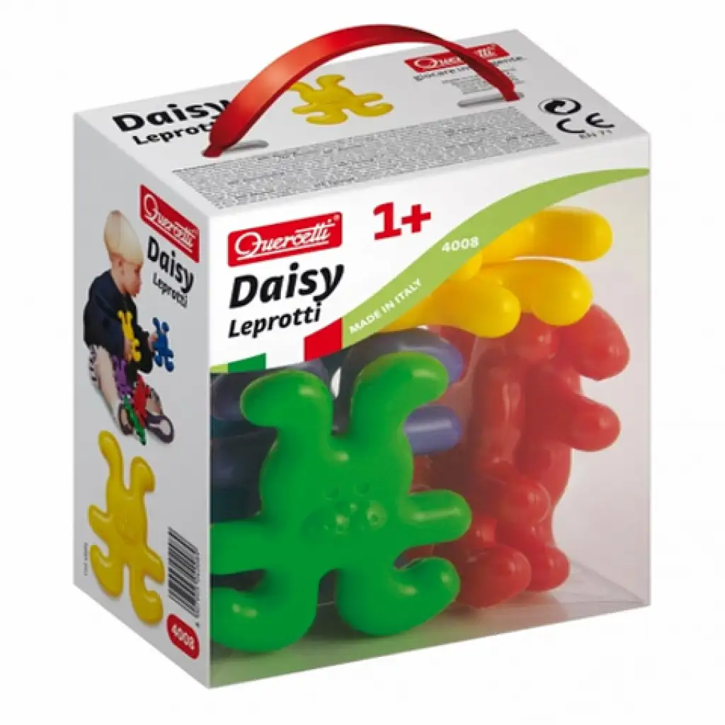 Quercetti: Baby-Steckspiel - Häschen 8 Stück kép 1