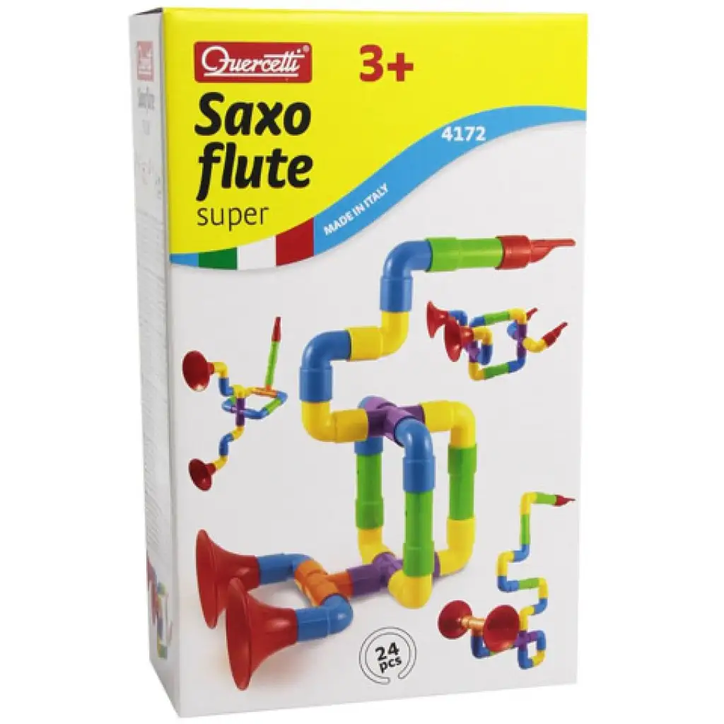 Quercetti: Baubares Saxophon Super-Set 24-tlg.