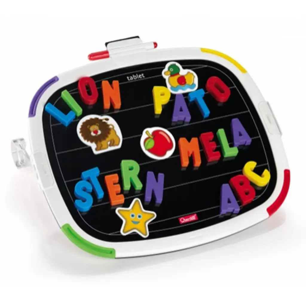 Quercetti: Beidseitige magnetische Tafel mit Buchstaben und Filzstift kép 2