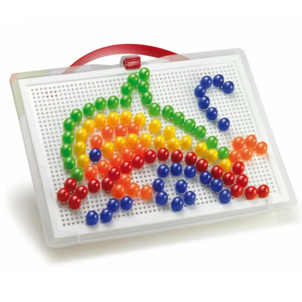 Quercetti: Bunte Steckmosaik-Set Delfin 150 Stück kép 4