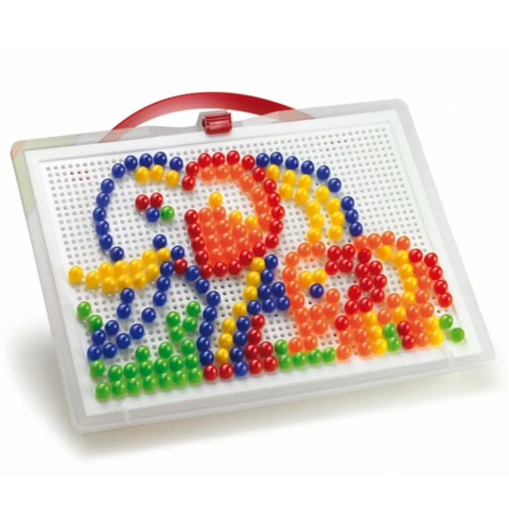 Quercetti: Bunte Steckmosaik-Set Elefant 270 Stück kép 3