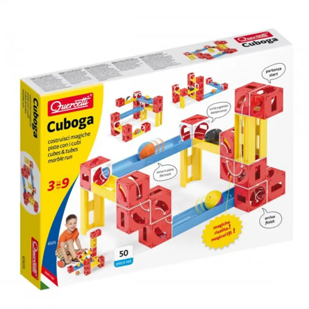 Quercetti: Cuboga Premium Kugelbahn-Spielset