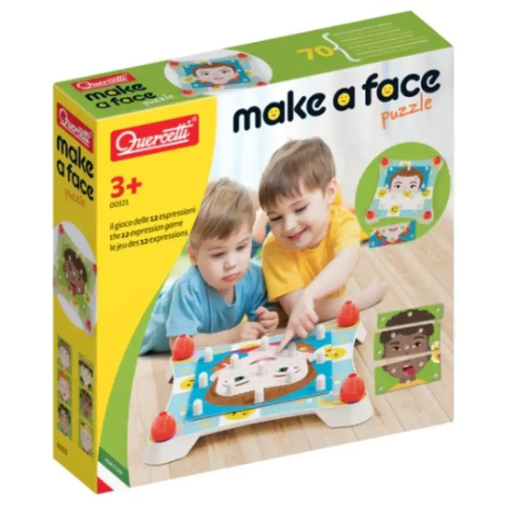 Quercetti: Erstelle ein Gesicht Puzzle