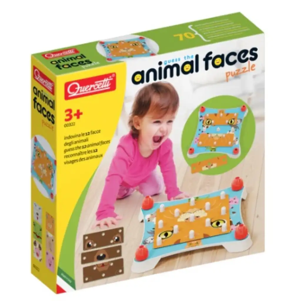 Quercetti: Erstelle ein Tiergesicht Puzzle kép 4
