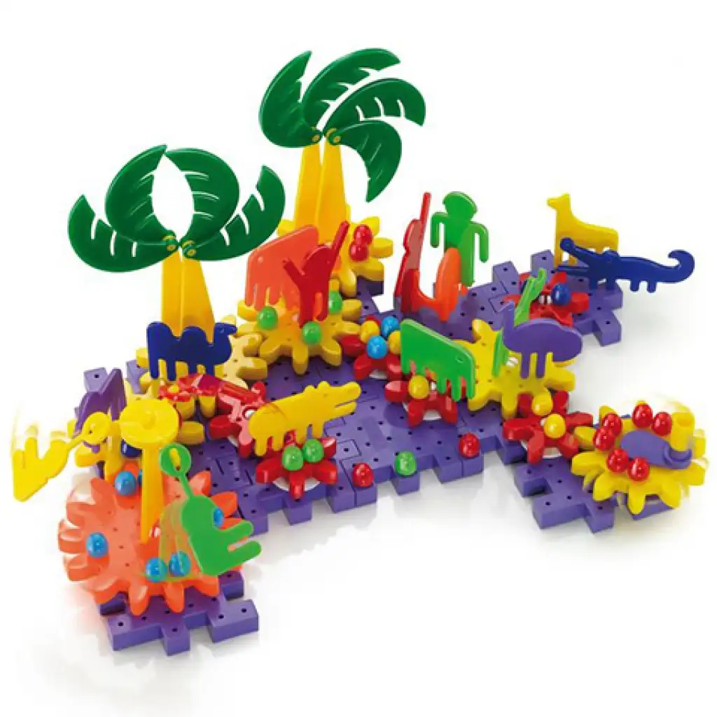 Quercetti: Georello Park Zahnrad-Baukasten 252-teiliges Set kép 2