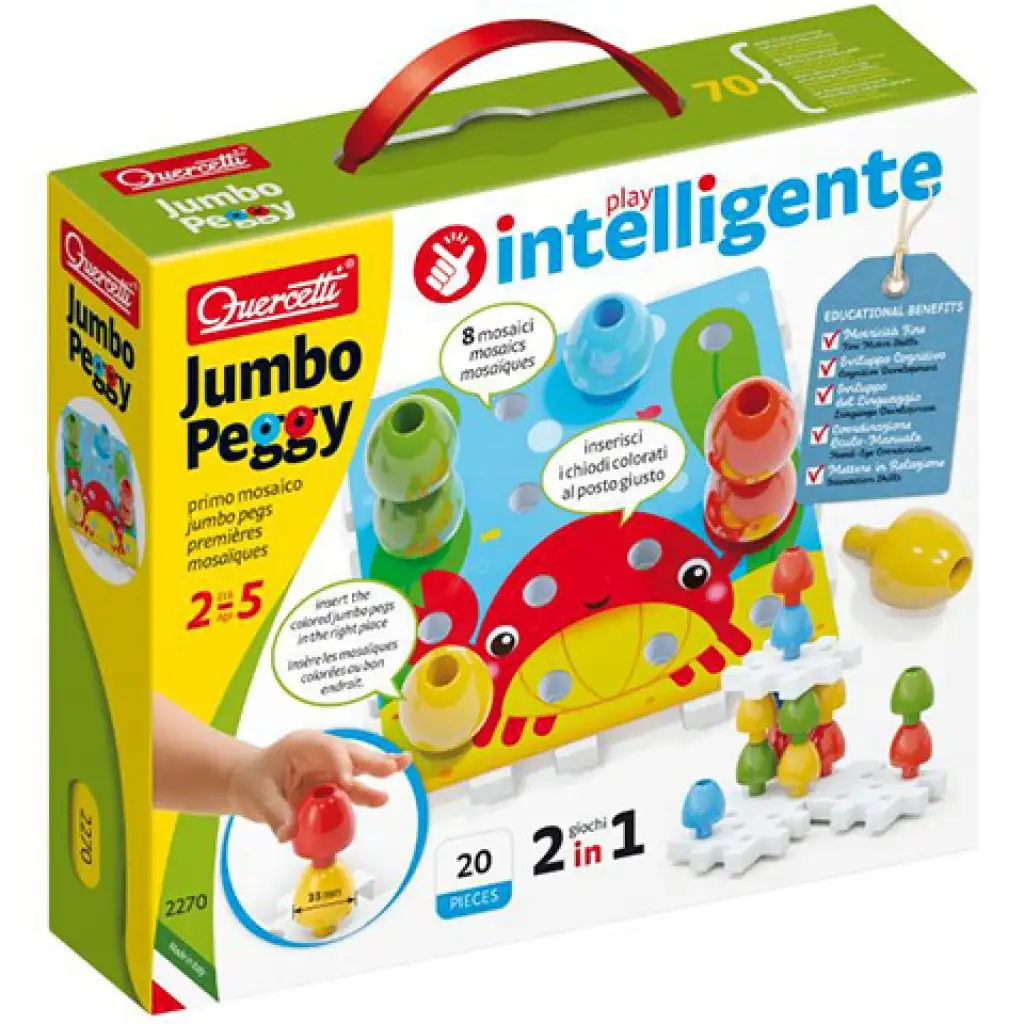 Quercetti: Jumbo Pötyi 2-in-1 20-teiliges Set