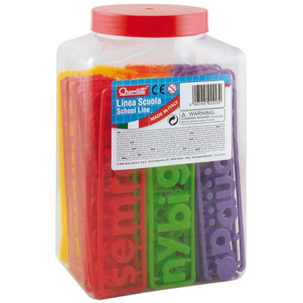 Quercetti: Magnetische Kleinbuchstaben 288-teiliges Set