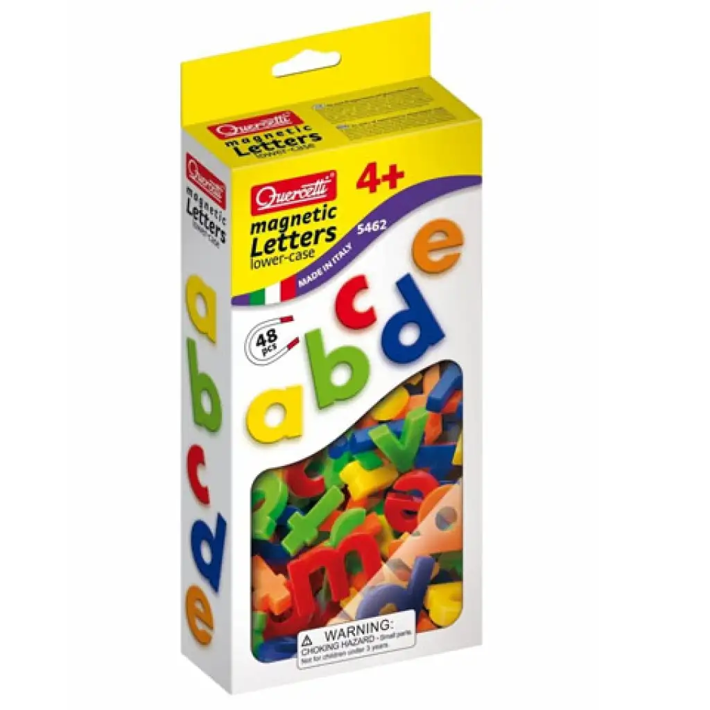 Quercetti: Magnetische Kleinbuchstaben Nachfüllpackung 48 Stück