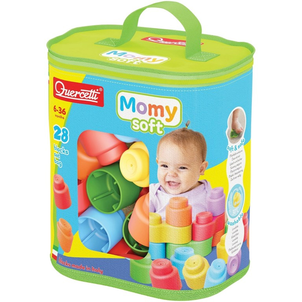 Quercetti: Momy Soft 28-tlg. weiches Baustein-Set