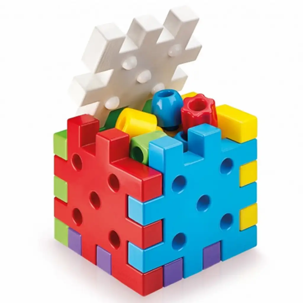 Quercetti: Qubò Kombi Bausteinspiel 19-teilig kép 4
