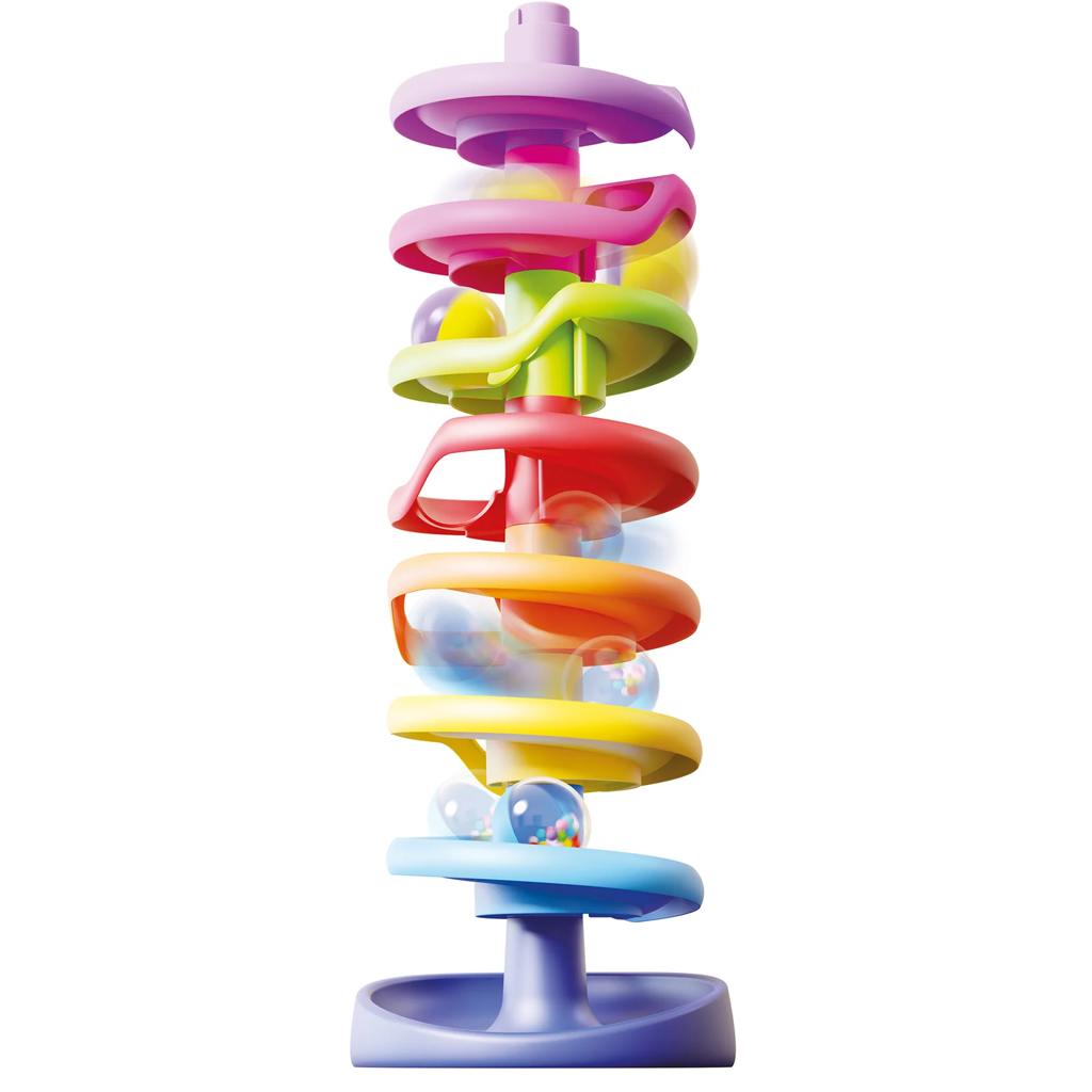 Quercetti: Spiral-Turm Kugelbahn 10-teiliges Set kép 3