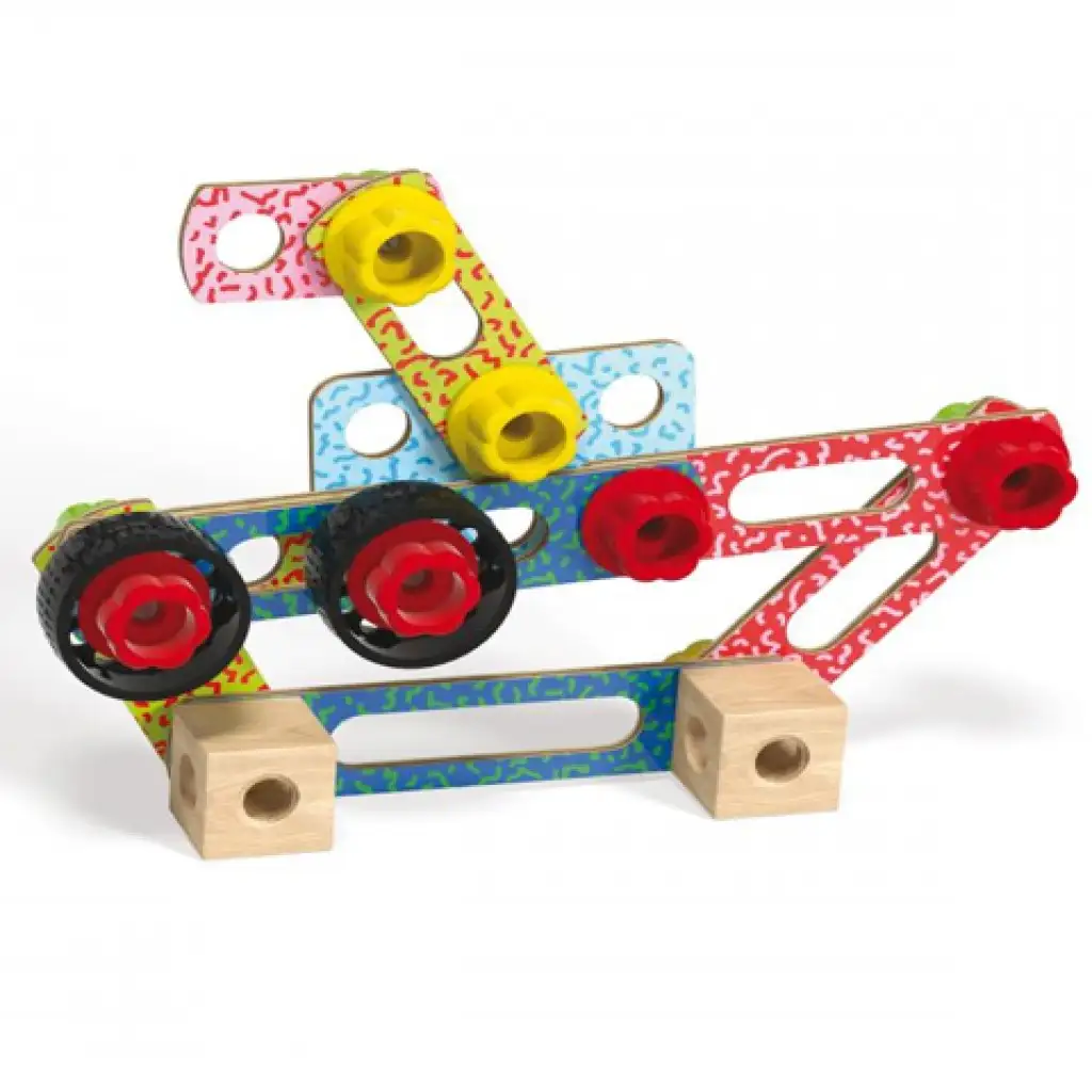 Quercetti: Techo Maxi Formen und Figuren Holzbauspiel kép 2