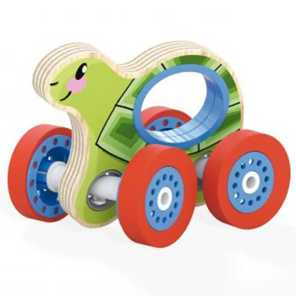 Quercetti: Woody rollende Holzschildkröte kép 2