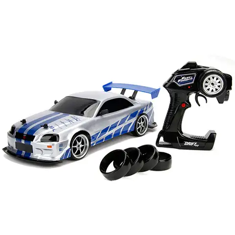 RC Fast & Furious Nissan Skyline GT-R Drift ferngesteuertes Auto 1/10 - Simba Toys