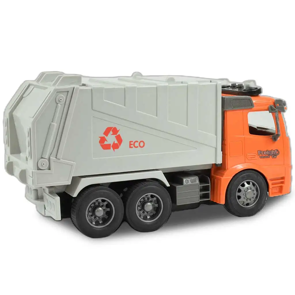RC-Fernbedienung ECO Müllsammel-LKW mit Lichteffekten 1/14 Maßstab 27MHz 30cm kép 4
