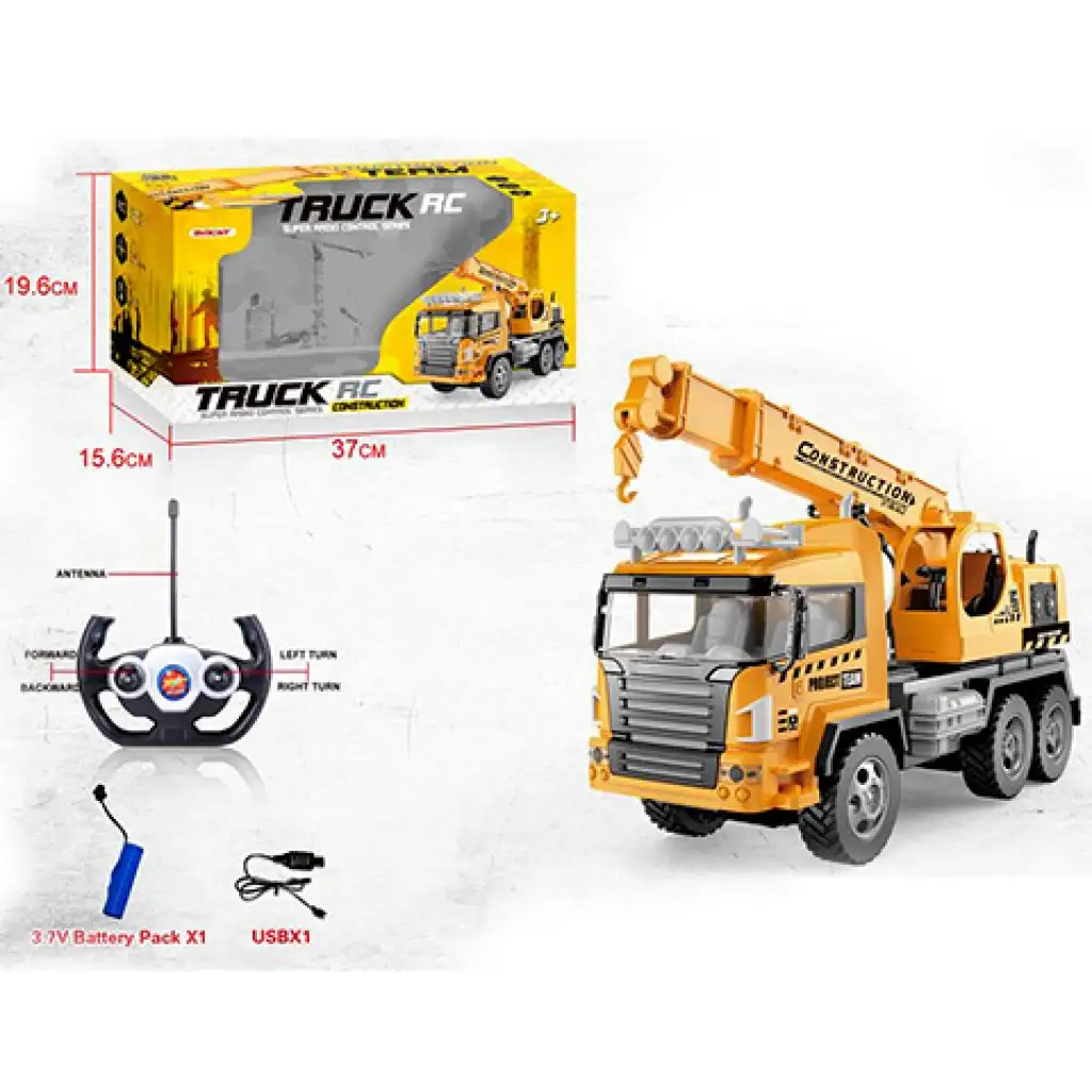 RC Kran-Fernsteuerungslastwagen mit Lichtern 1/18