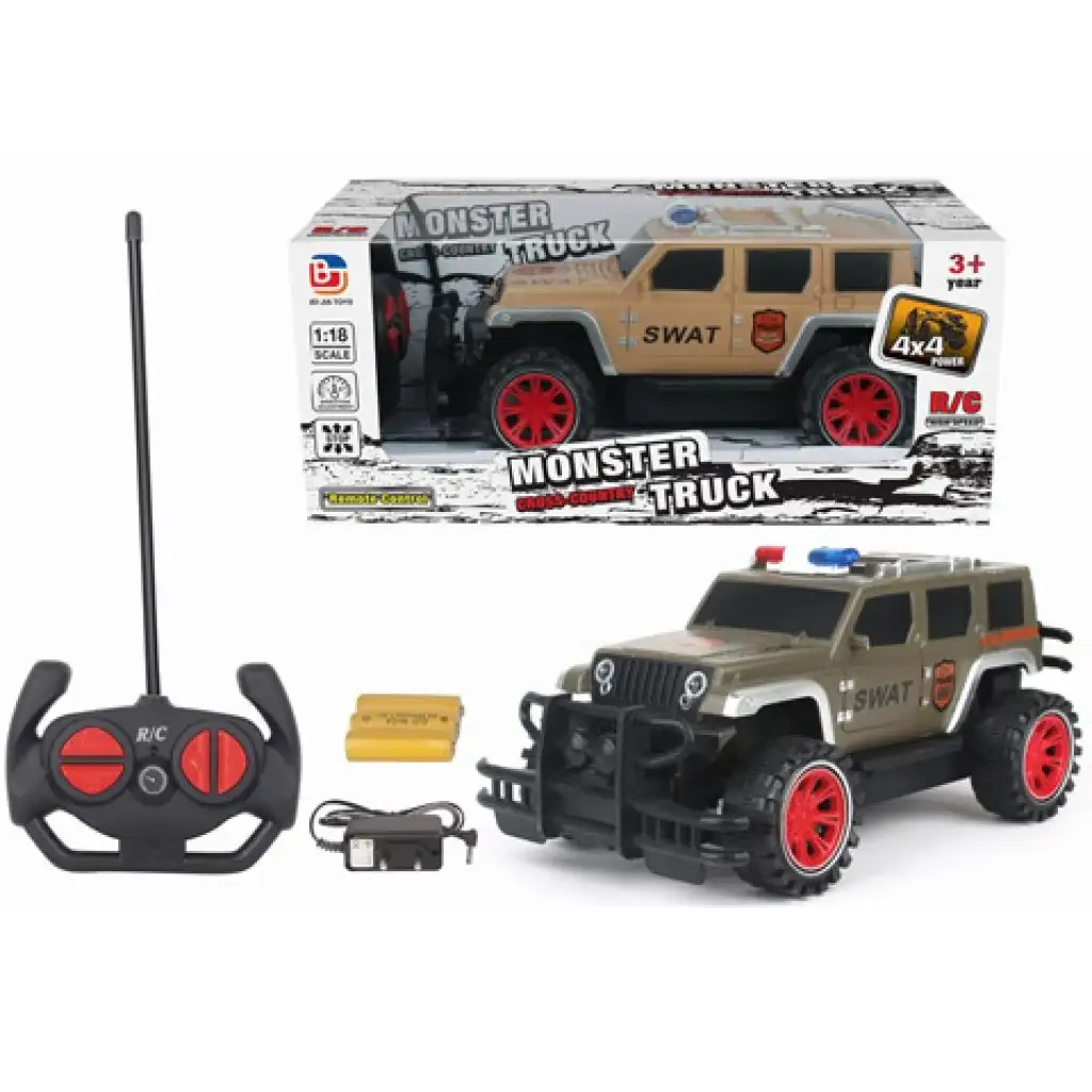 RC SWAT ferngesteuertes Geländefahrzeug mit vier Funktionen 1/18