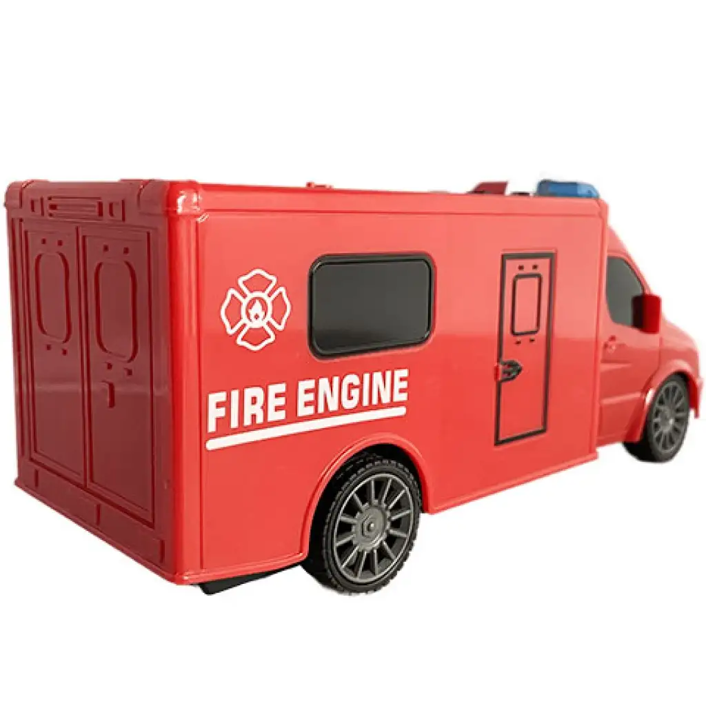 RC ferngesteuerter Feuerwehrbus mit Licht- und Soundeffekten 1:18 Maßstab 20cm kép 2