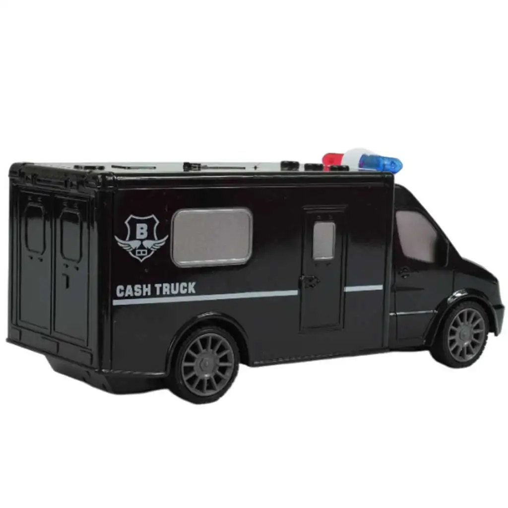 RC ferngesteuerter Geldtransporter Kleinbus mit Lichteffekten 1/30 Maßstab 20cm kép 3