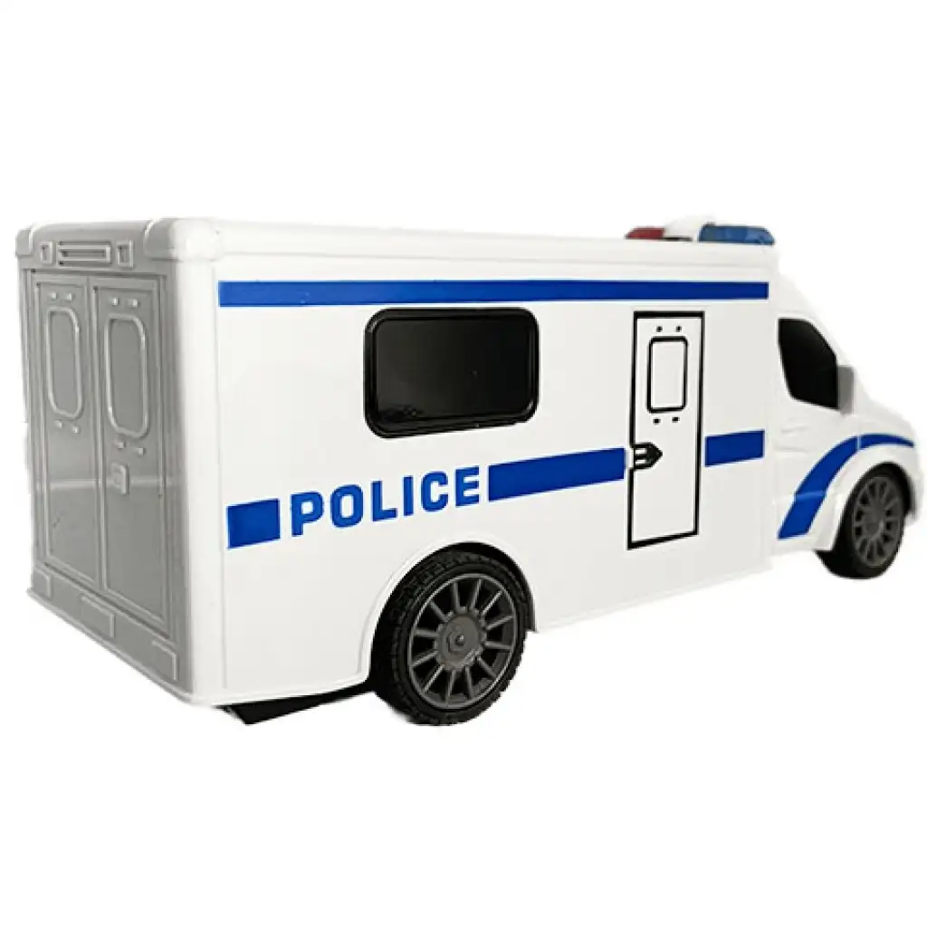 RC ferngesteuerter Polizeibus mit Licht- und Soundeffekten, Maßstab 1:18, 20 cm kép 5