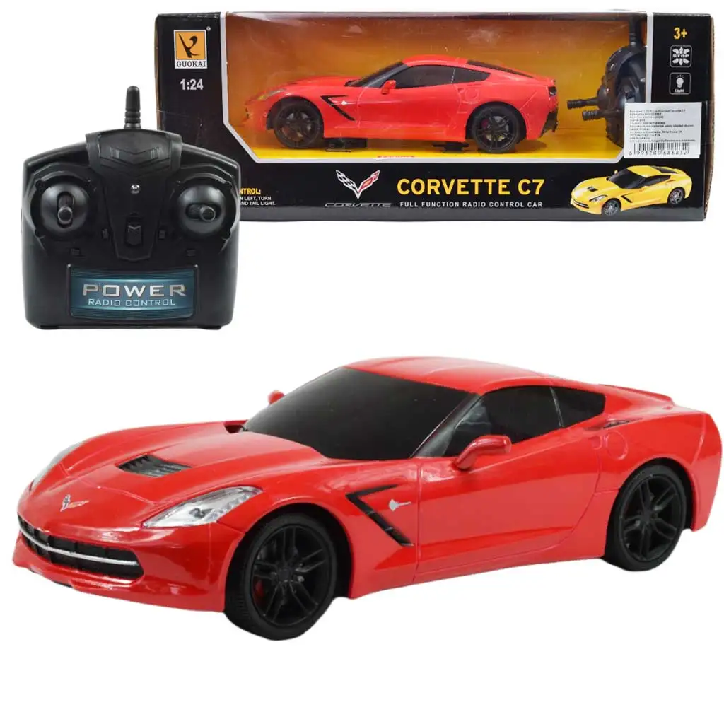 RC ferngesteuertes Chevrolet Corvette C7 ferngesteuertes Auto 1/24 Maßstab 19cm in verschiedenen Farben 1 Stück