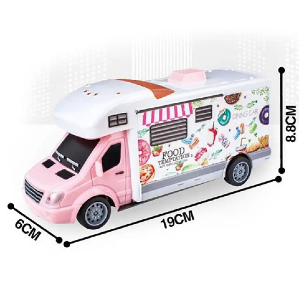 RC ferngesteuertes Essenslieferauto mit Licht 27MHz 1/32 kép 2