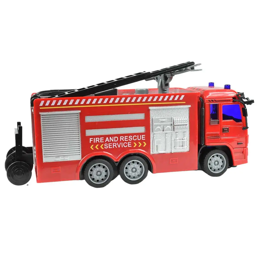 RC ferngesteuertes Feuerwehrauto mit Beleuchtung 27MHz 20cm in drei verschiedenen Varianten 1 Stück kép 5