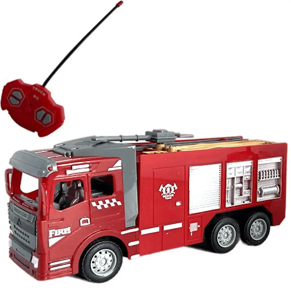 RC ferngesteuertes Feuerwehrauto mit Lichteffekten im Maßstab 1/30