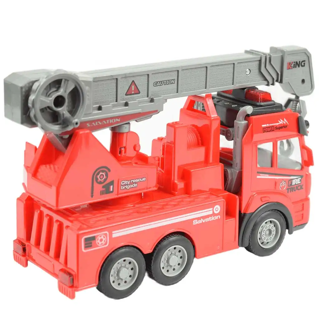 RC ferngesteuertes Feuerwehrkranfahrzeug mit Lichteffekten 1/43 Maßstab 27 MHz 20cm kép 4