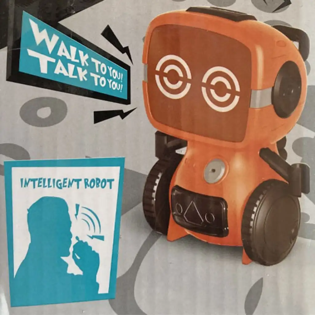 RC interaktiver TalkBot-Roboter mit Walkie-Talkie-Modus in orange Farbe 2,4GHz kép 2