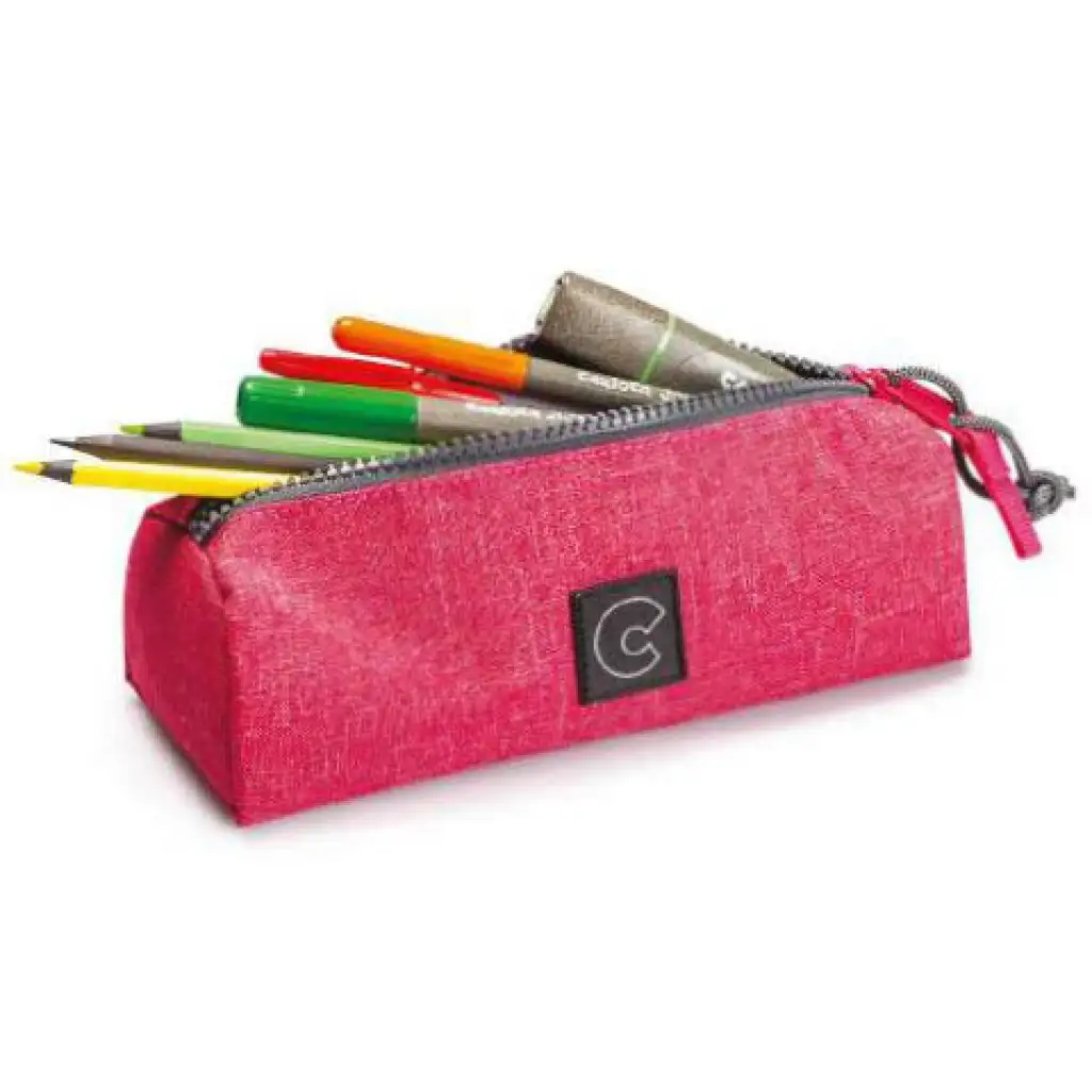 RPET Pouch ungefülltes Zylinder-Federmäppchen in drei Varianten - Carioca kép 2