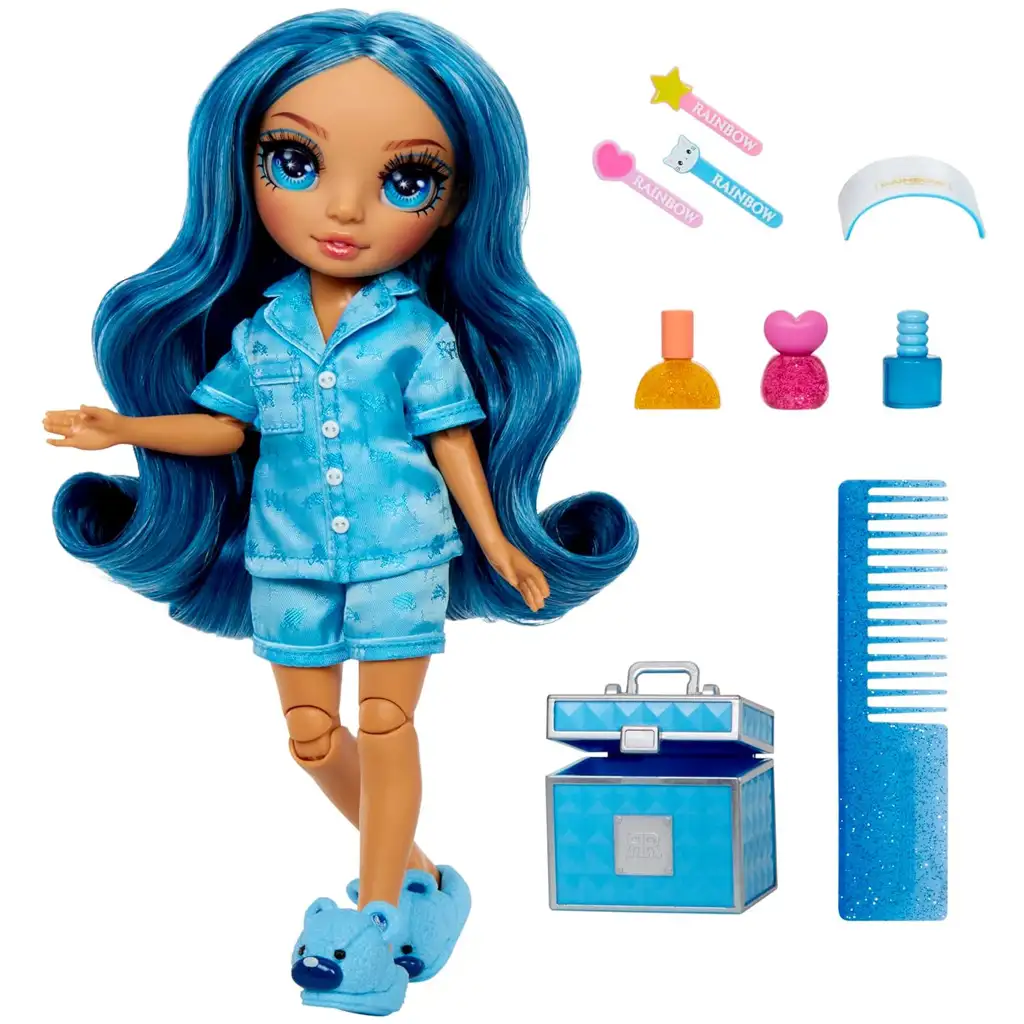 Rainbow High Jr.: Pyjama-Party Modepuppe Skyler kép 2