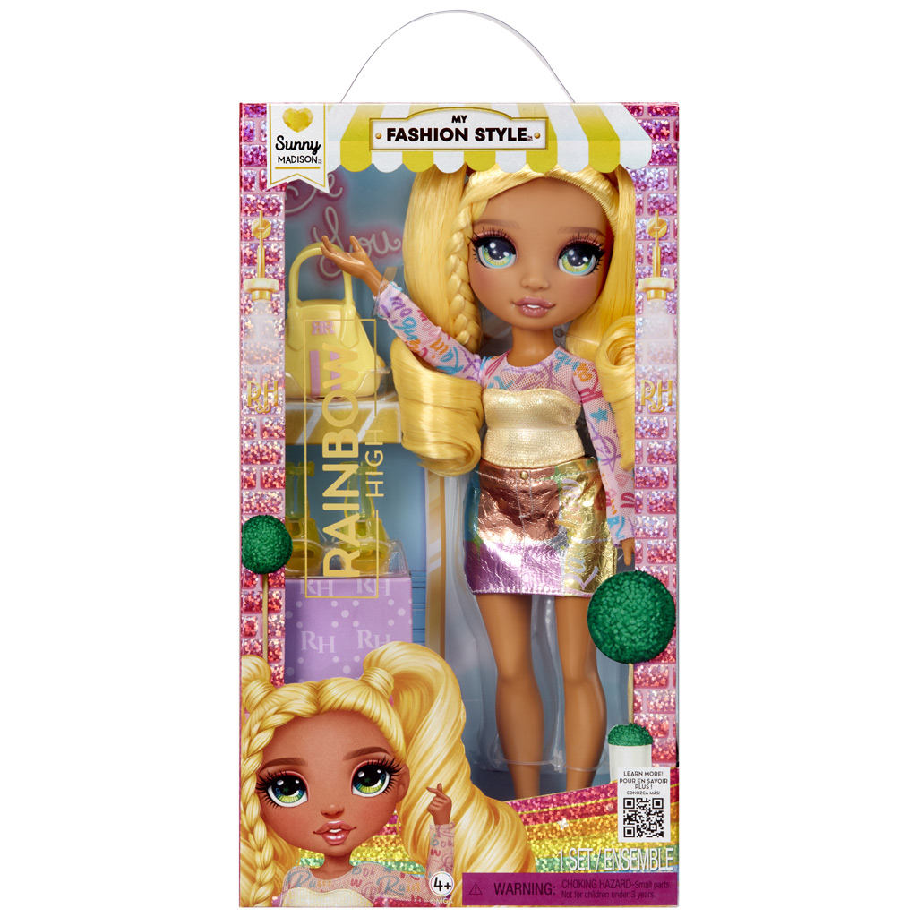Rainbow High: Mein Modestil Sunny Madison Modepuppe mit Zubehör