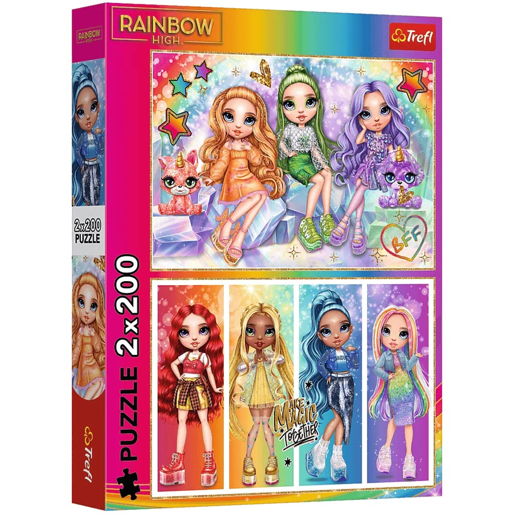 Rainbow High beste Freundinnen 2x200 Teile Puzzle - Trefl