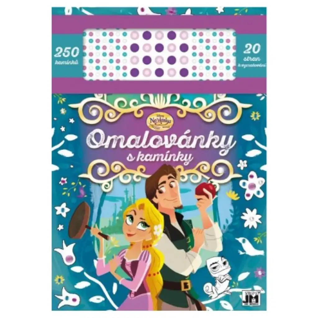 Rapunzel Malbuch mit Strassstickern A4 kép 1