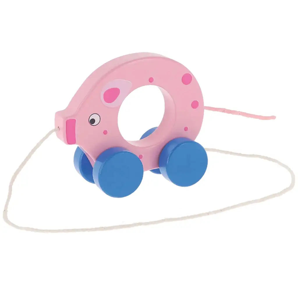 Rollendes Schwein Holz-Ziehtier - Trefl