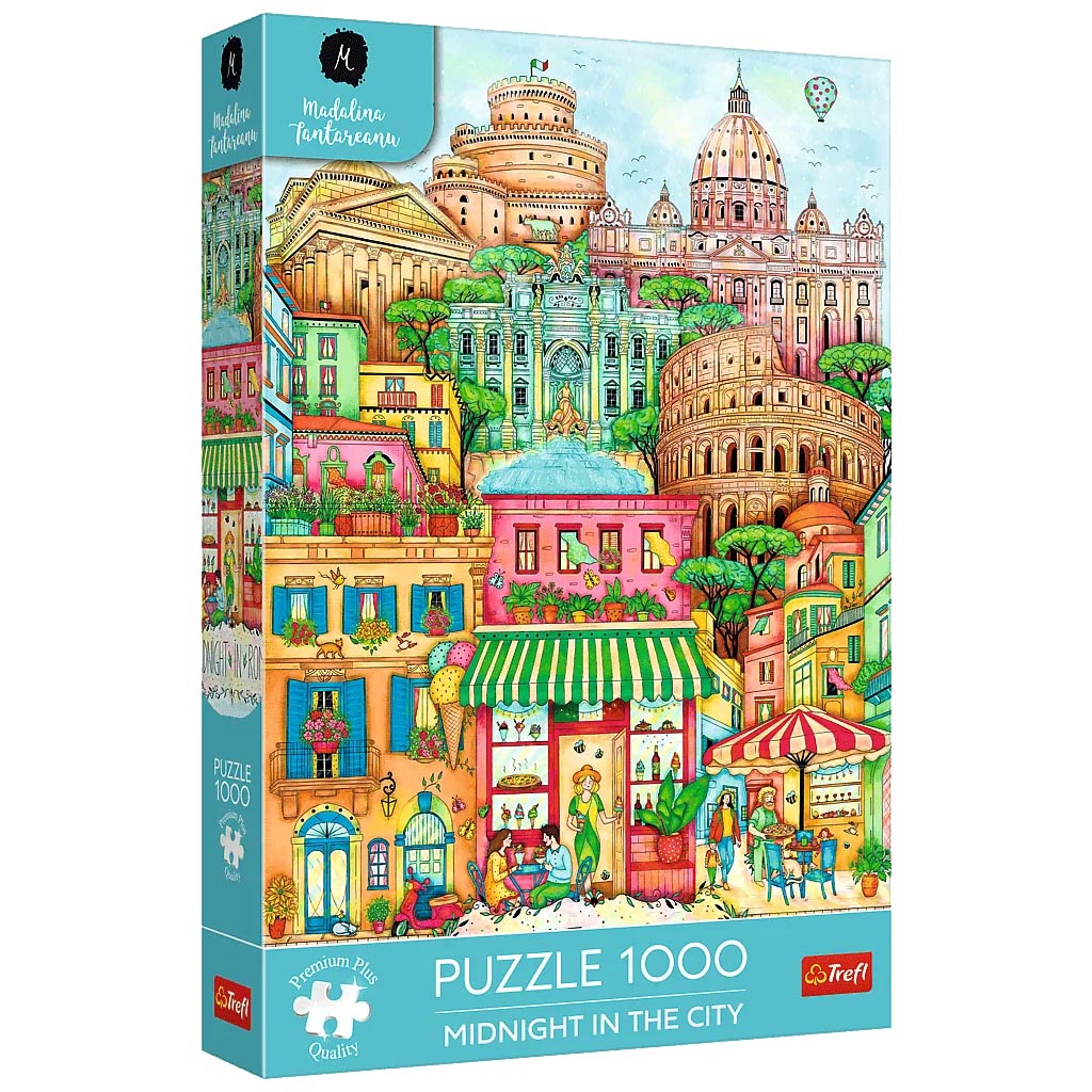 Rom um Mitternacht 1000-teiliges Premium Plus Quality Puzzle – Trefl