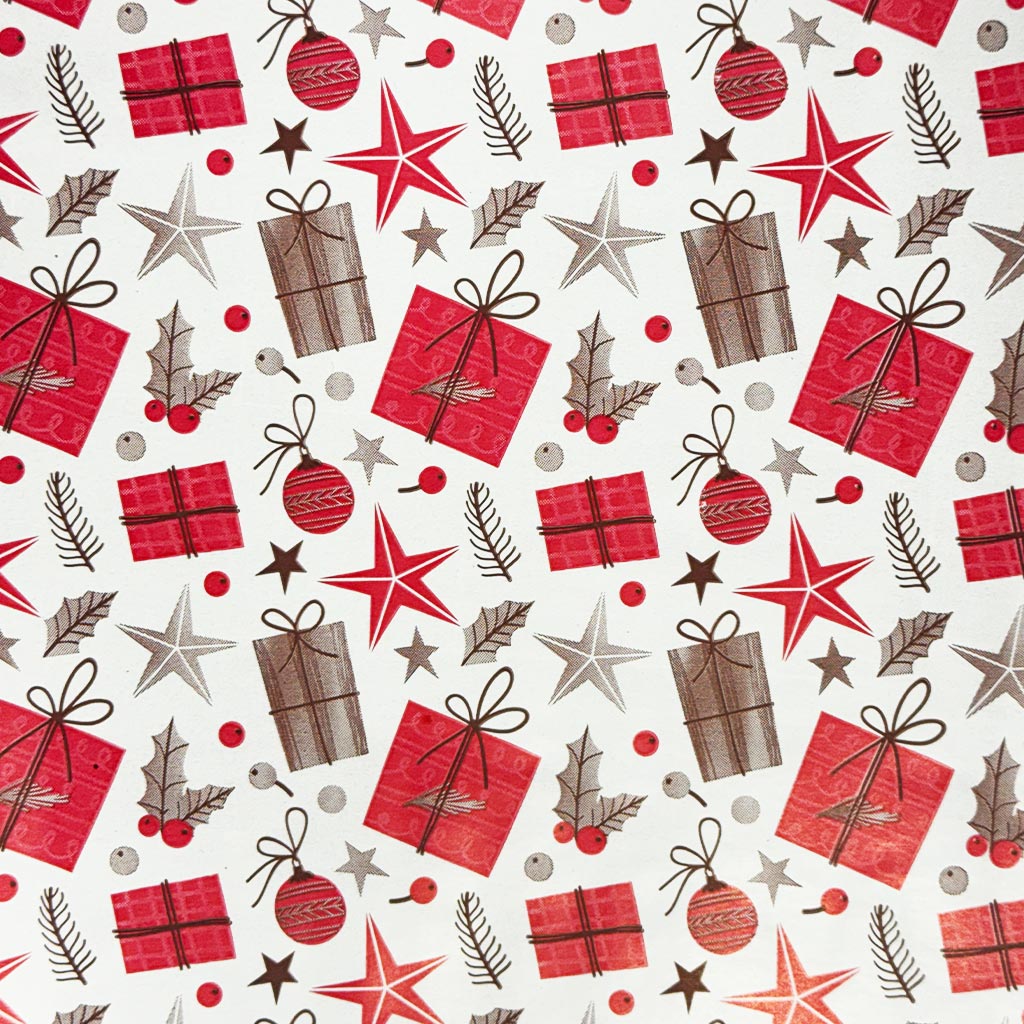 Rote Geschenkschachtel Geschenkpapier 200x70 cm