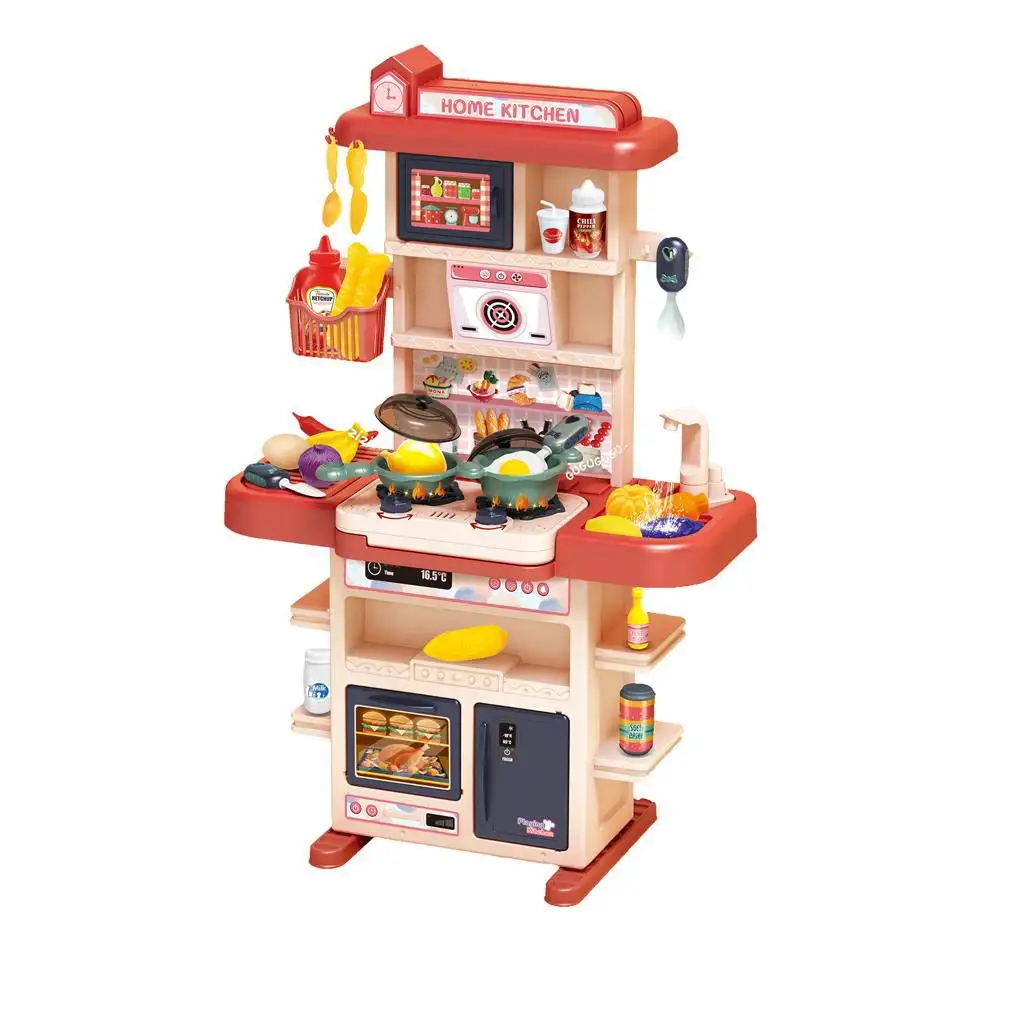 Rotes Küchenspielset mit Licht und Ton, 43-teilig kép 2