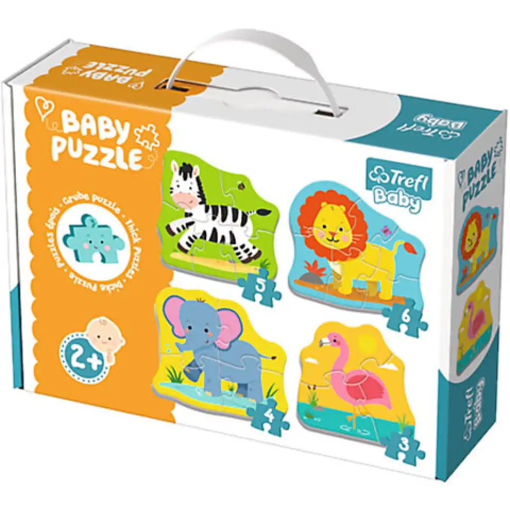 Safari-Tiere Baby-Puzzle-Set - Trefl