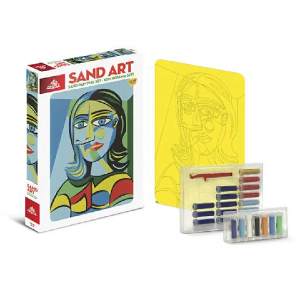 Sandzauber: Avantgardistisches Gemälde Sandmalerei-Set