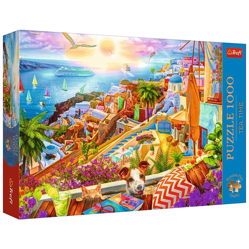 Santorini-Stimmung 1000-teiliges Premium Plus Quality Puzzle - Trefl