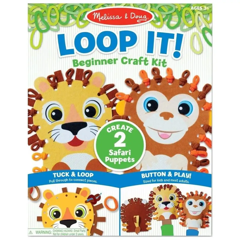 Schlaufe es! Wildtier-Puppenmacher-Kreativspielset - Melissa & Doug