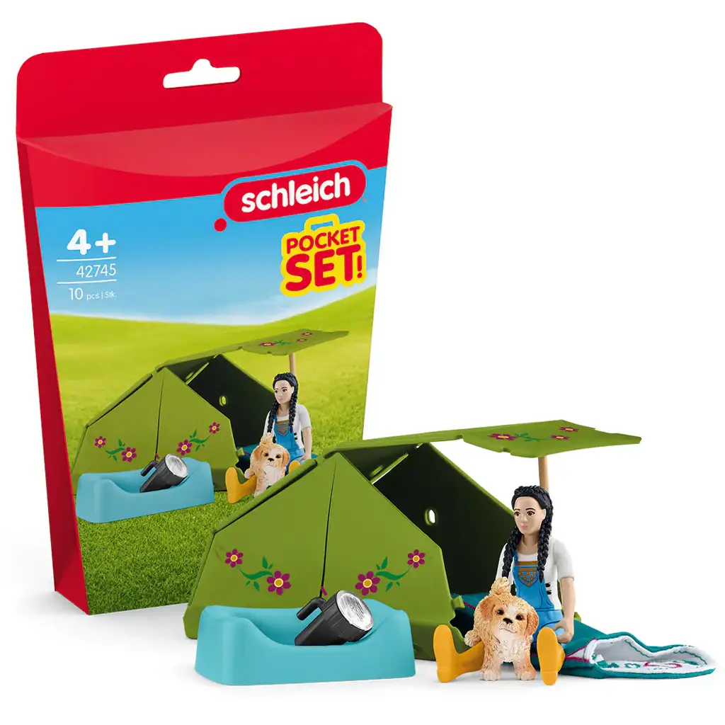 Schleich: Camping-Abenteuer mit Kim und ihrem Hund Spielset (42745)