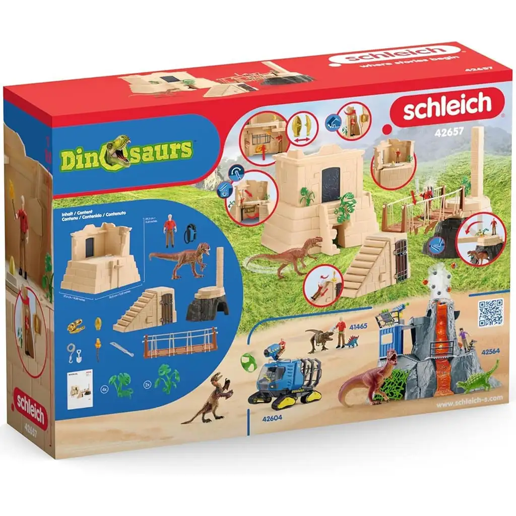 Schleich: Dino Tempel Abenteuer-Set (41657) kép 3