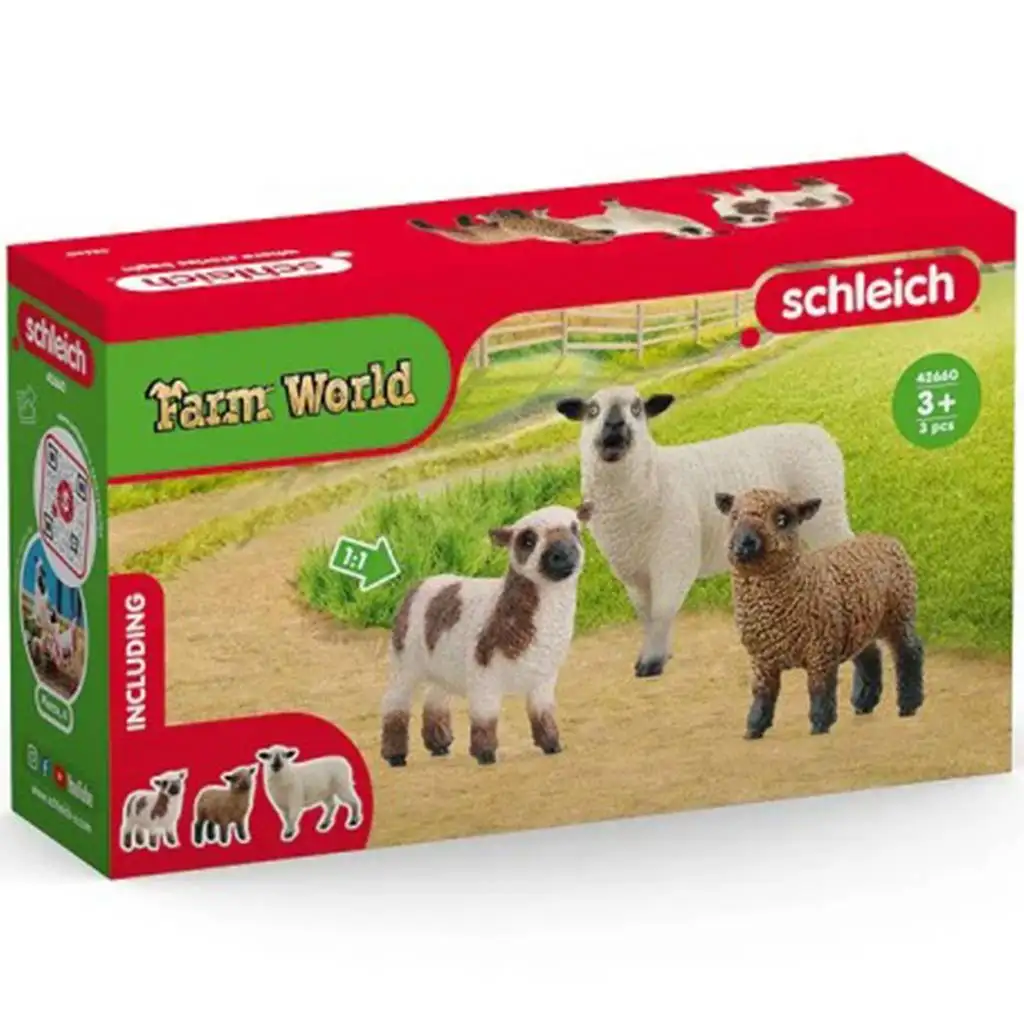 Schleich: Farm World - Lammfreunde Figurenset (42660) kép 1