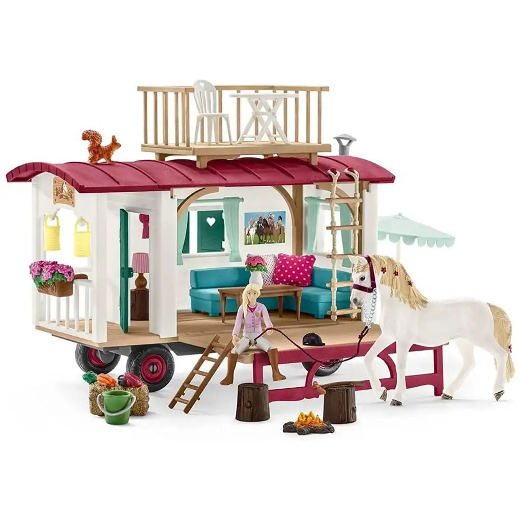 Schleich: Horse Club - Wohnwagen-Set (42593) kép 3