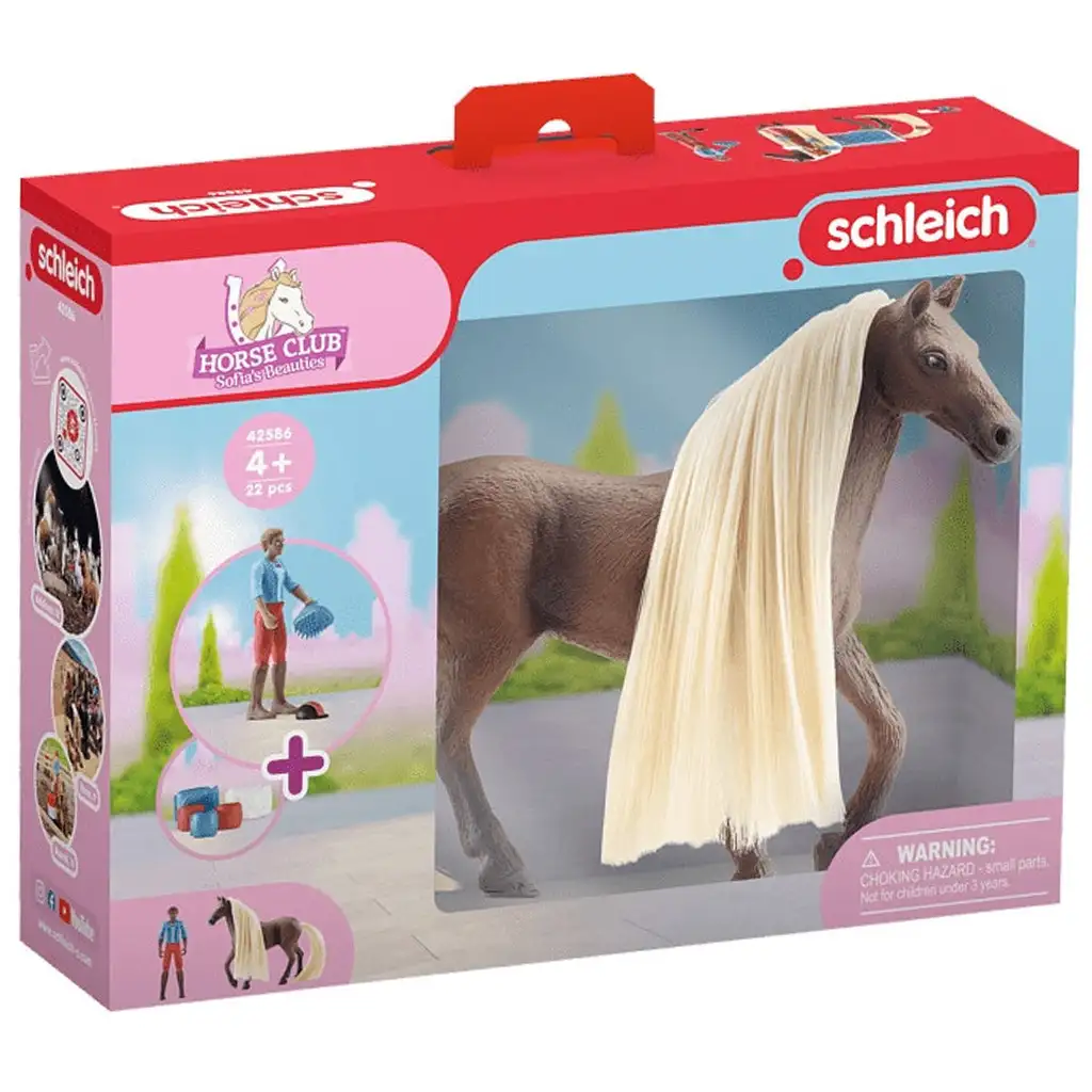 Schleich Horse Club: Sofias Beauties - Leos und Rockys Pferde mit kämmbarer Mähne Starter-Set (42586)