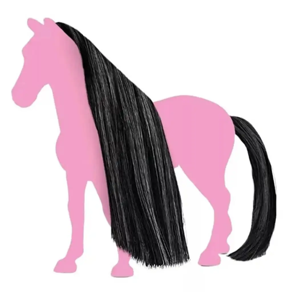 Schleich Horse Club: Sofias Schönheiten - Schwarze Mähne und Schweif Zubehörset (42649) kép 2